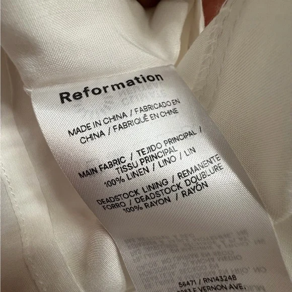 New Reformation Oaklyn Linen Dress - Picture 10 of 12